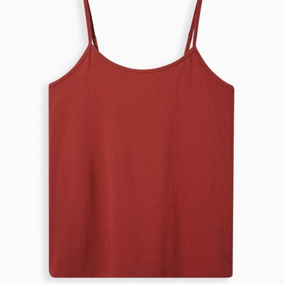 Torrid 5X Tank Top Cami Burnt Red Foxy Plus Size Layering Shirt Tee Fitted NWT - Picture 4 of 4